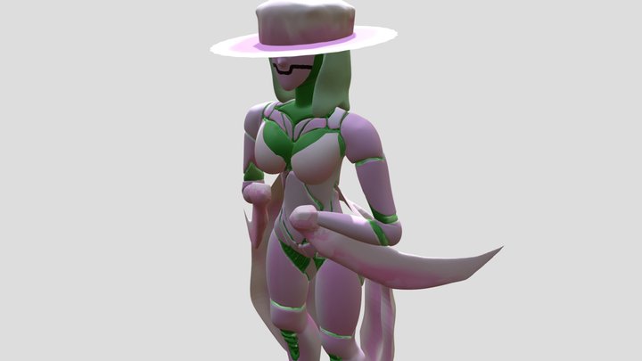 The Pink Mantis Woman 3D Model