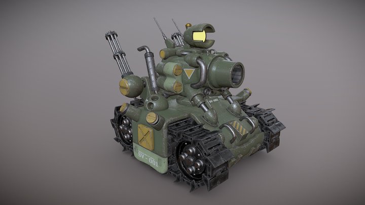 Metal Slug Tank SV-001 3D Model