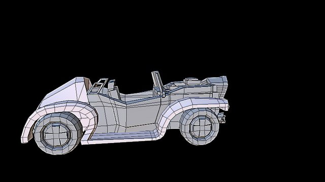 Car Steampunk Per Gioco 3D Model