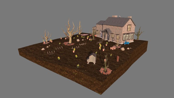 DAE Diorama - GRANDMA'S HOUSE 3D Model