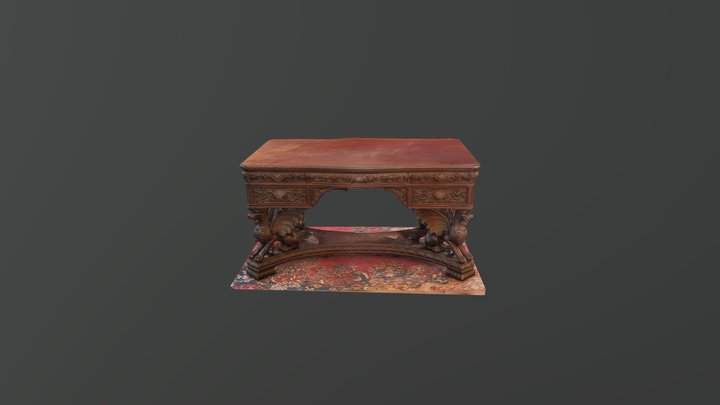 Horner Partner's Desk 3D Model