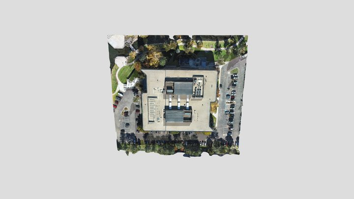 Mirrored Office Building.  Centennial Colorado 3D Model