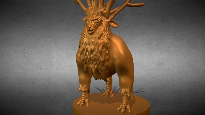 Deer God 3D Model
