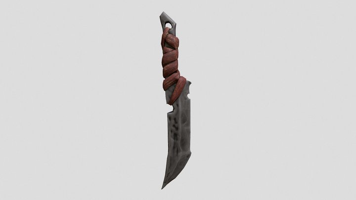 Tribal Knife 3D Model