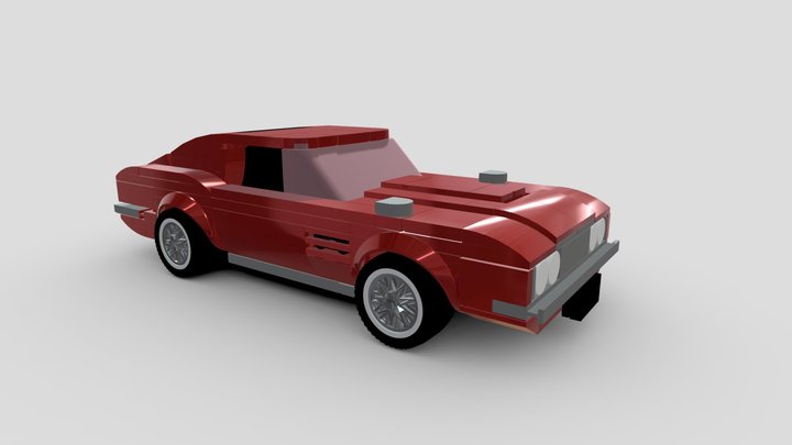 Lego car (1969 Aston Martin DBS) 3D Model