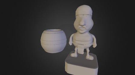 Barrel Man 3D Model