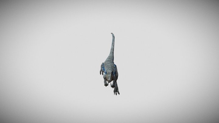 Blue - Running Cycle 3D Model