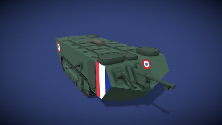 St chamond - Project Great War 3D Model