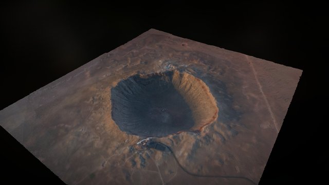 Meteor Crater, Arizona 3D Model