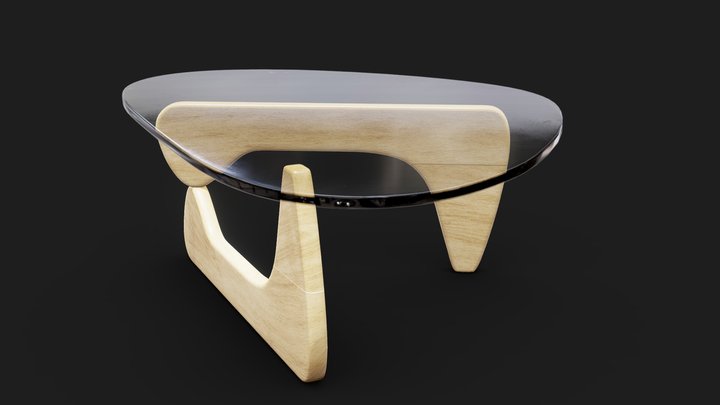 Noguchi Coffee Table Replica 001 3D Model