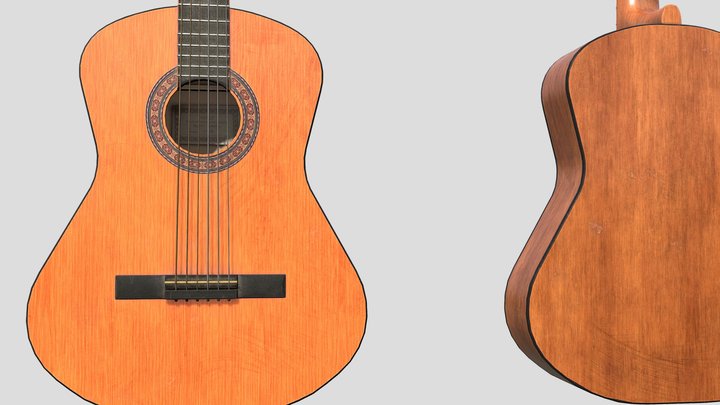 Guitar 3D Model