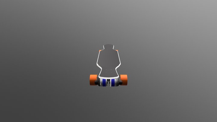 Whole Skate Board Assembly 3D Model