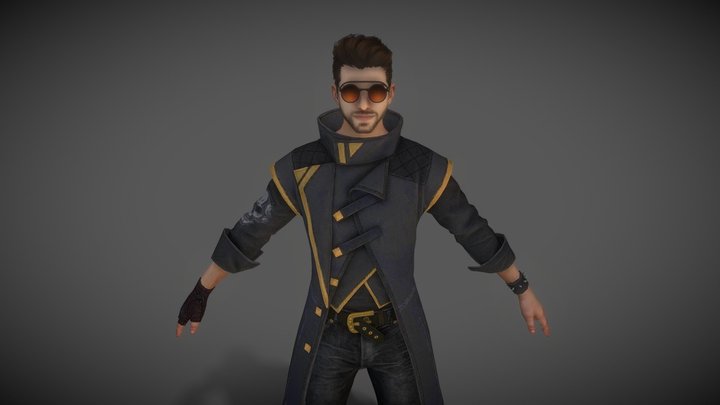 Free Fire 3D Model - Alok 3D Model