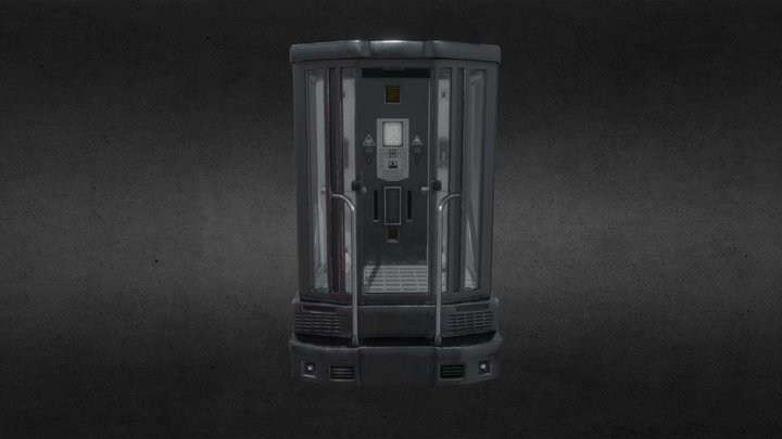 Sci Fi Shower 3D Model