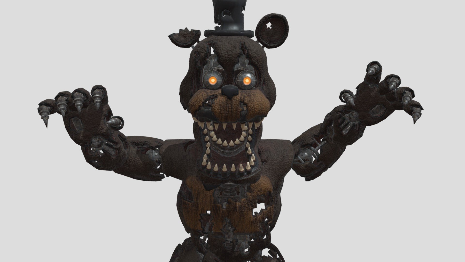 FNAF Help Wanted  Nightmare Fredbear - Download Free 3D model by Xoffly  (@Xoffly) [6a21e74]