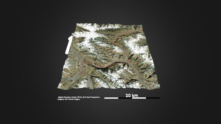 乔戈里峰K2大本营线 – Modelo 3D gratuito STL