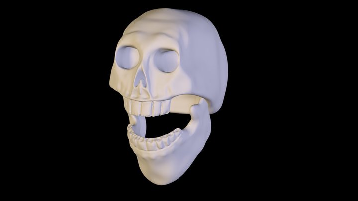 1st attempt at a human Skull 3D Model