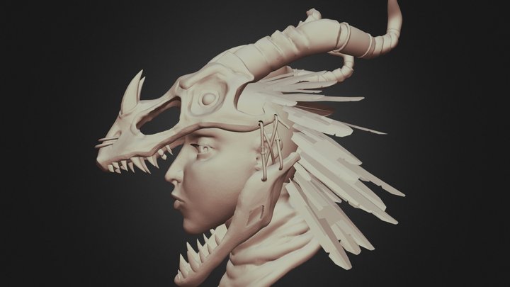 SculptJanuary 26| Dragon 3D Model