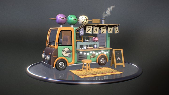 Food Truck 3D Model