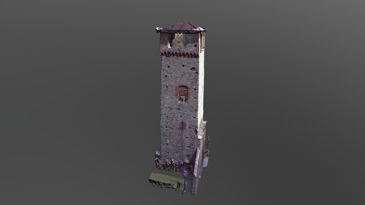 Torre medievale Frossasco 3D Model