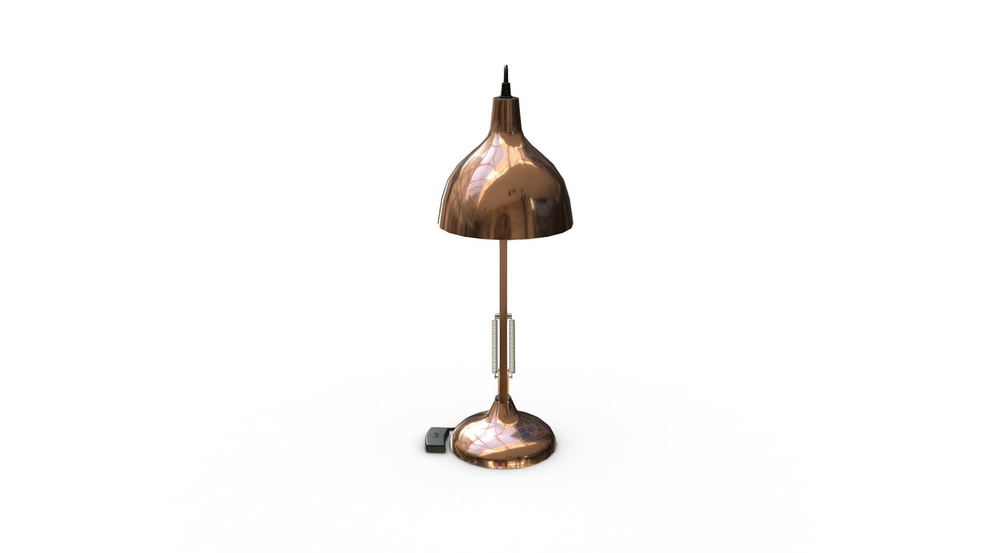 7200404 LAMPARA DE MESA BORGILLIO ACERO COBRE