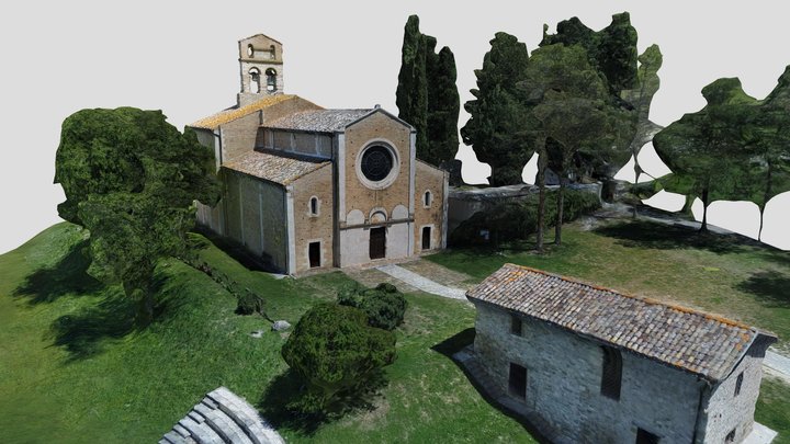 Santa Maria di Ronzano - Castel Castagna (Teramo 3D Model