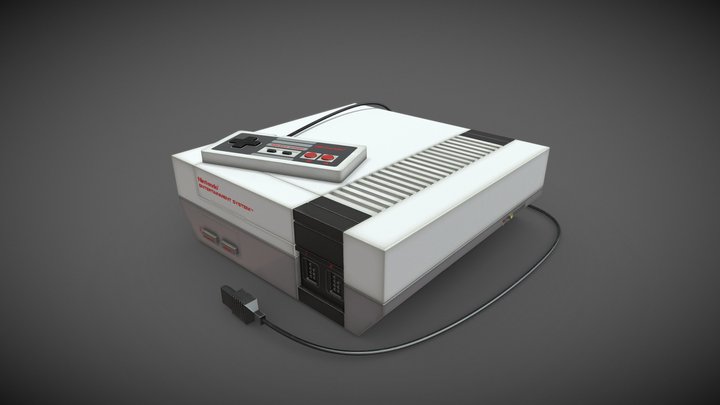 Nintendo Entertainment System 3D Model