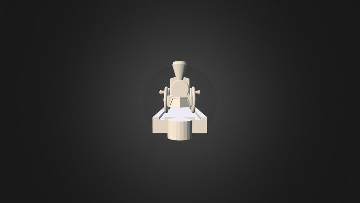 Train Assembly with Track 3D Model