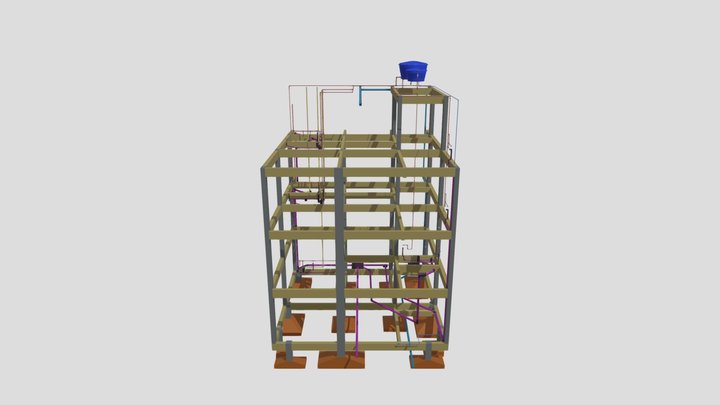 Projeto Hidrossanitário - E & T 3D Model