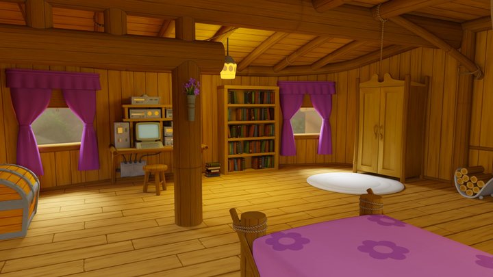 Sonic SatAM - Sally's Hut 3D Model