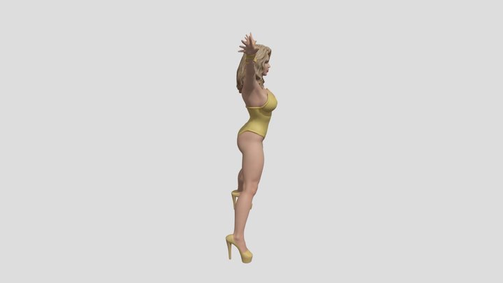 Golden+bodysuit+3d+model 3D Model