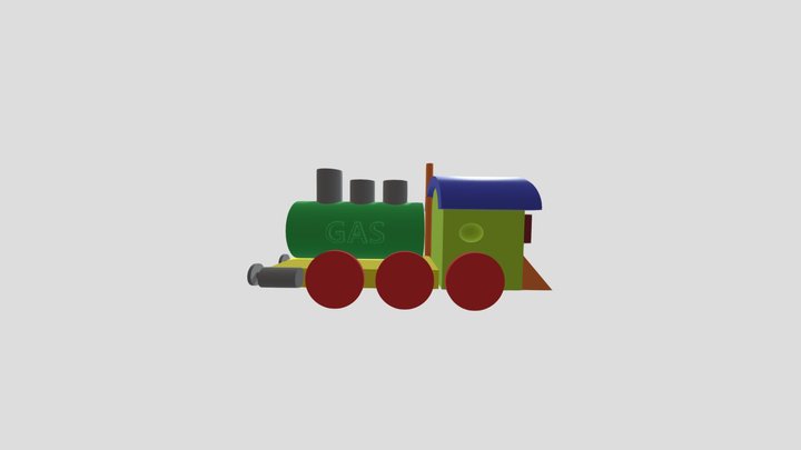 Tren de juguete 3D Model