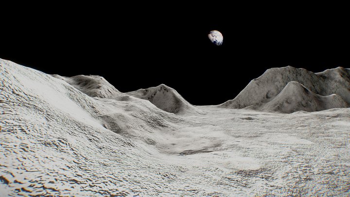 Metaverse Moon / Virtual augmented Reality 3D Model