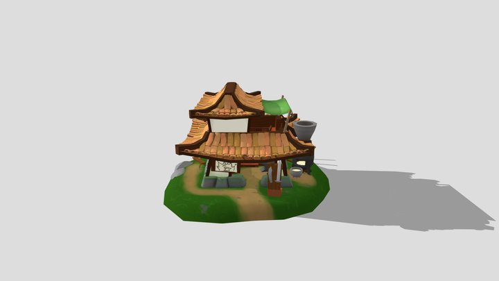 Ancient Chinese House (v1) 3D Model