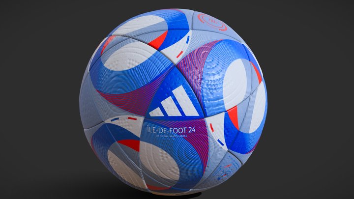 Adidas Olympics 2024 Official Soccer Ball 3D Model