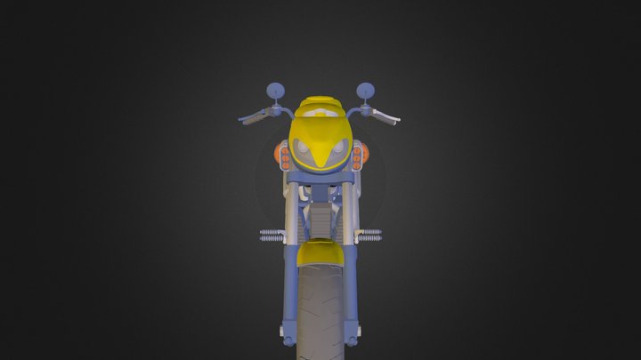 Motorcycle harley N291113 3D Model