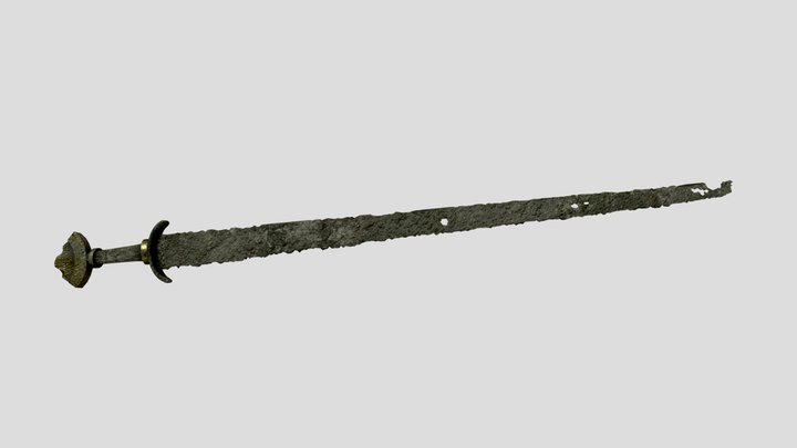 Ancient rusted sword 3D Model