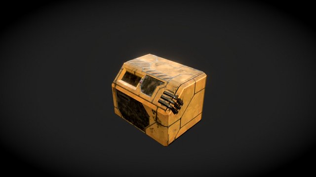 Basic Sci-Fi Crate 3D Model