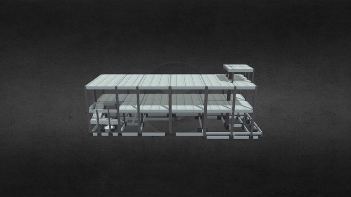 Projeto de um Edifício Industrial 3D Model