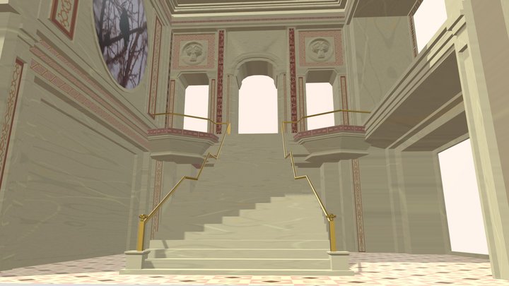 Castle Hall 3D Model