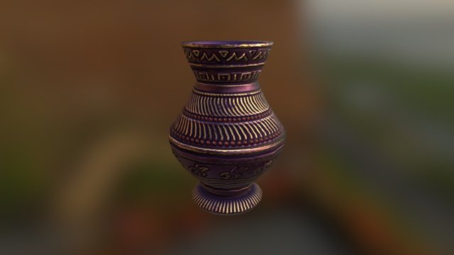 Mughal Water Container V2 3D Model