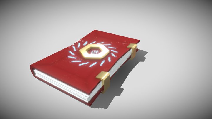 Spellbook Untextured 3D Model