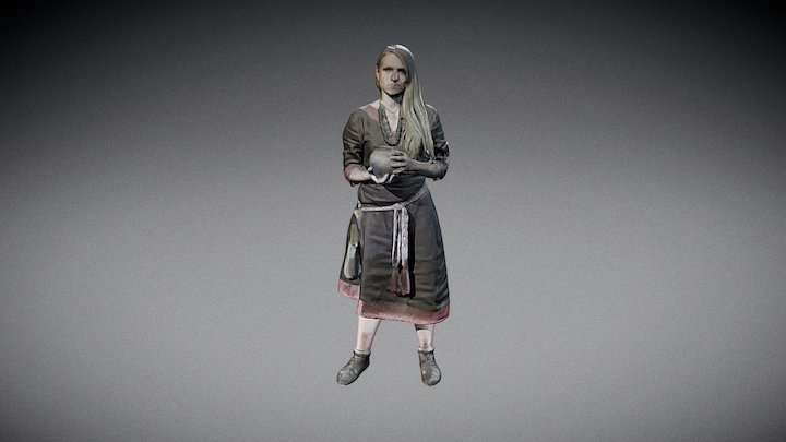 Slavic woman 3D Model