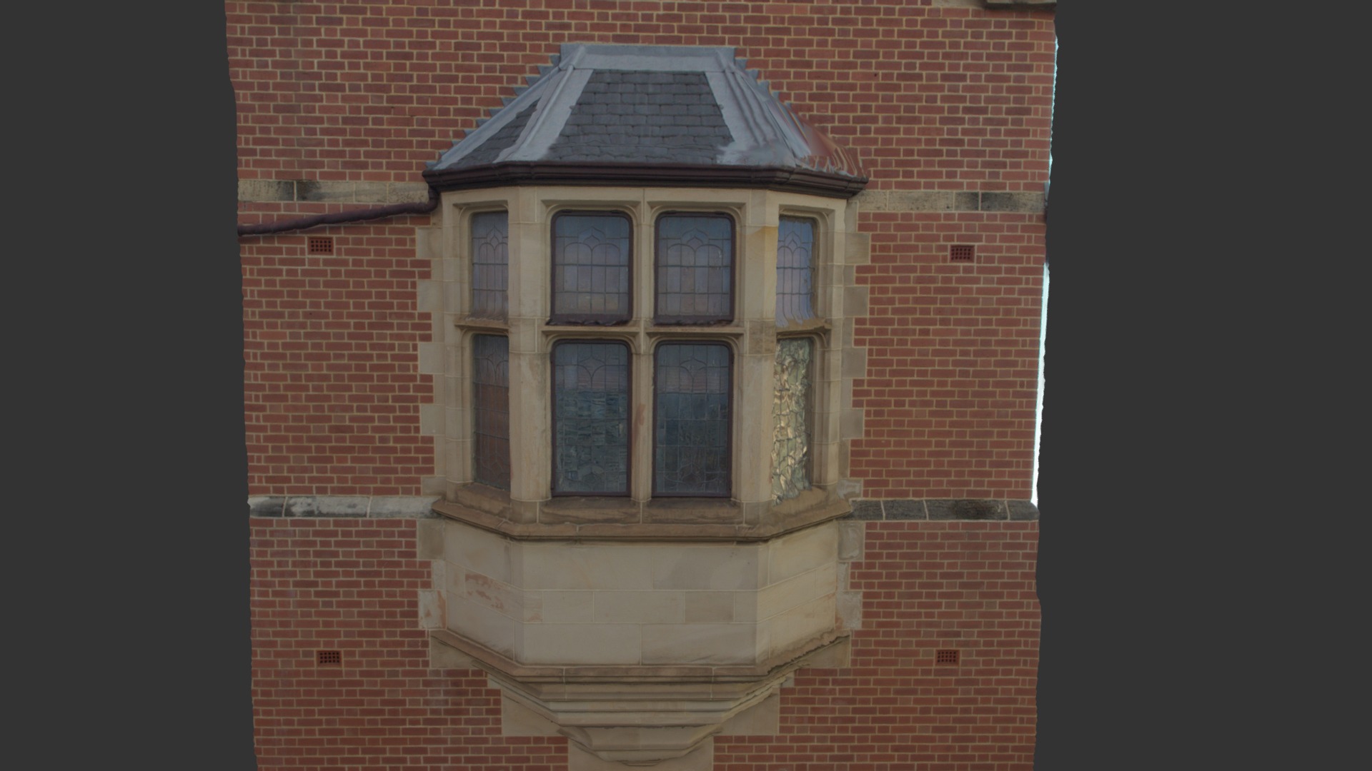 3D model Classic window - This is a 3D model of the Classic window. The 3D model is about a window on a brick building.