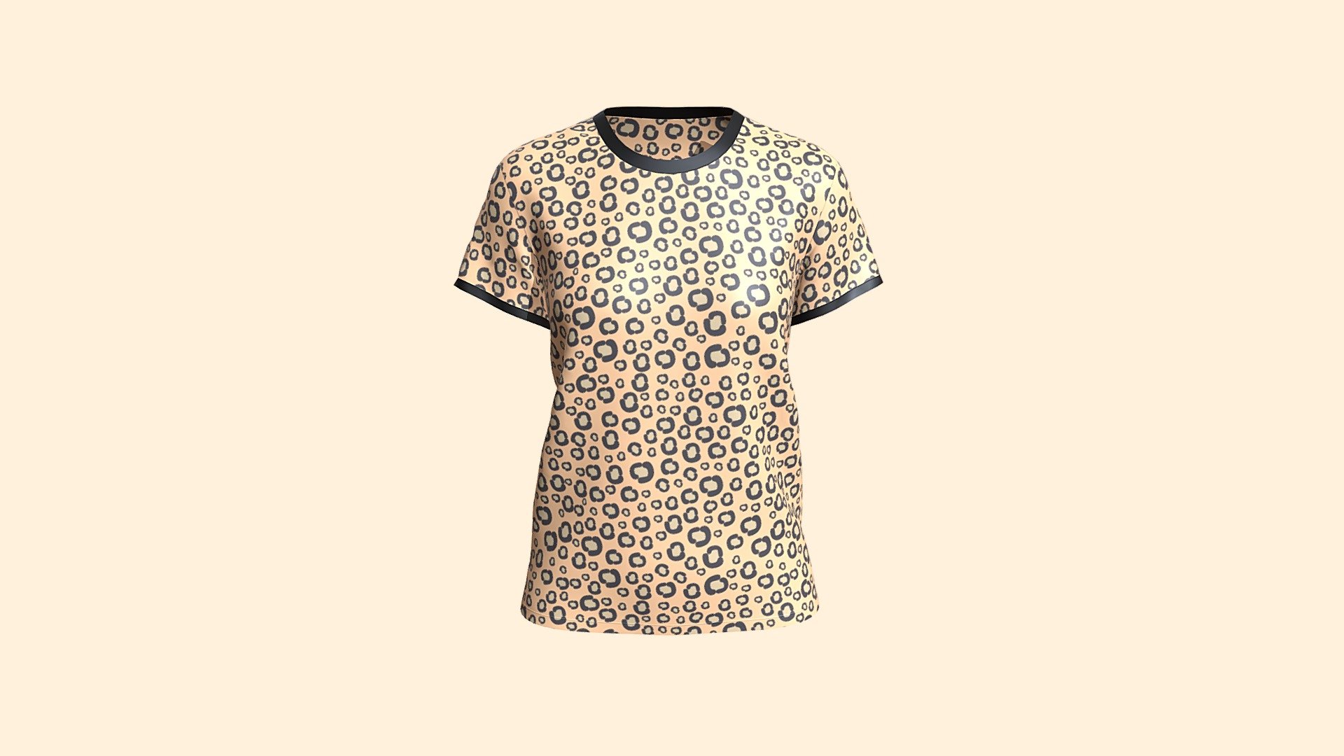 Animal Print T-Shirt — Sketchfab embed 3D viewer
