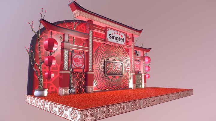Singtel Stage 3D Model
