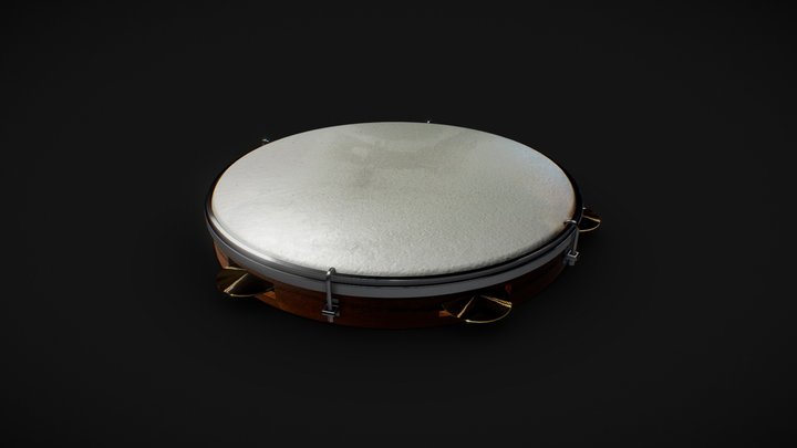 FREE 3D MODEL - Tambourine 3D Model