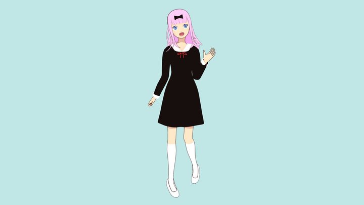 Chika Fujiwara from Kaguya-sama Love is War 3D Model
