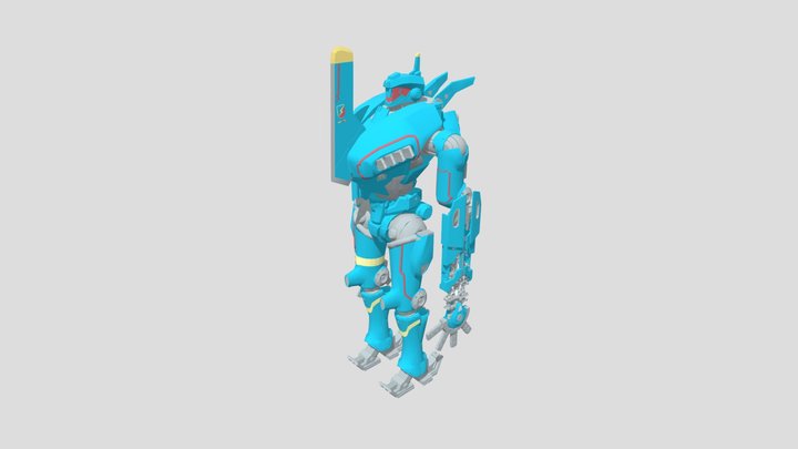 better Romeo blue model. 3D Model