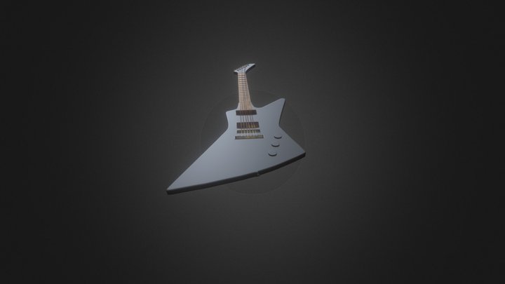 Simple Explorer Guitar 3D Model